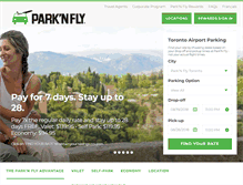Tablet Screenshot of parknfly.ca